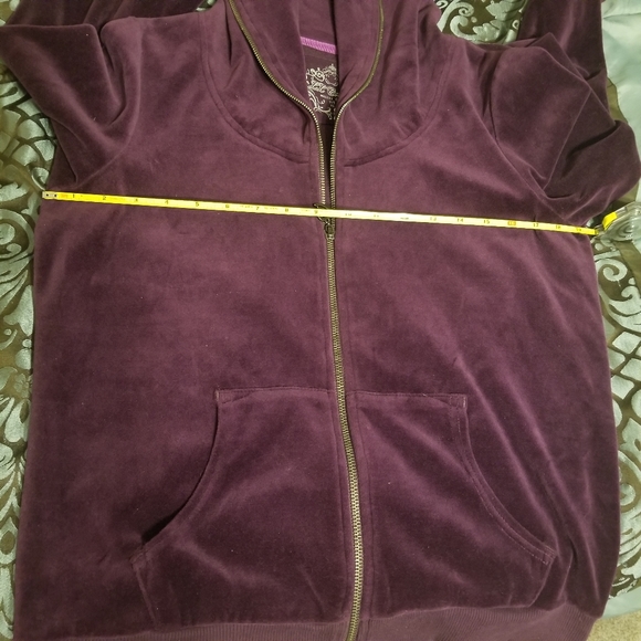 Sz XL LL Cool J  Purple Velour Jacket - Picture 12 of 15